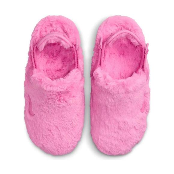 Nike Calm Mule Slide Fur Playful Pink FZ3119-600 Unisex Sz 10 - Picture 1 of 11
